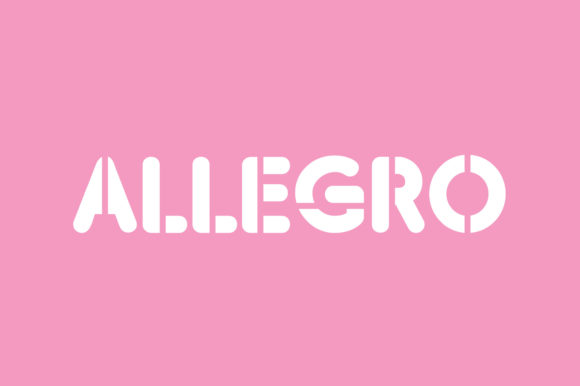 Allegro Display Font for Creative Projects