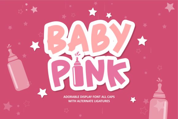 Baby Pink Font: A Playful Display Typeface for Editorial Design