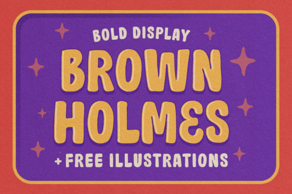 Brown Holmes Display Font for Web Design and Branding