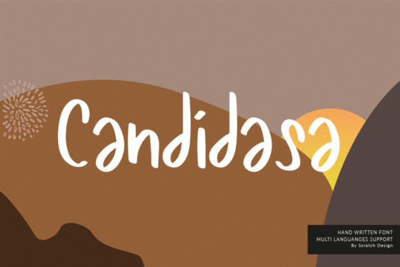 Candidasa Display Font for Creative Makers and Shop Owners