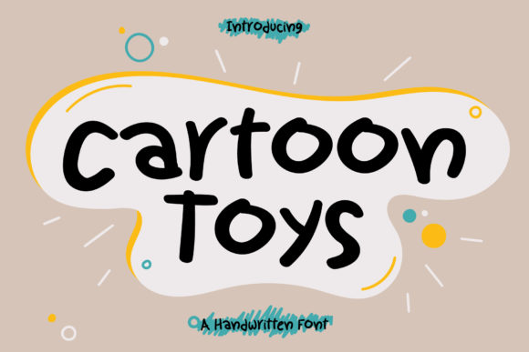 Cartoon Toys Font for Playful, Handmade Designs