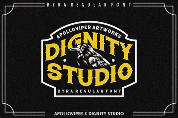 Dignity Studio Font for Vintage-Inspired Branding Projects