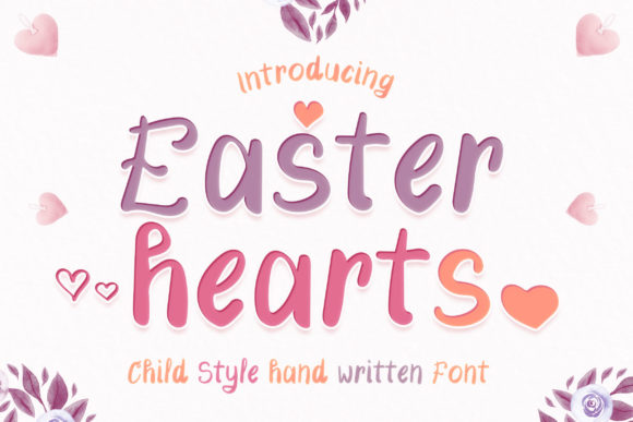 Easter Hearts Font: A Joyful Display Typeface for Digital Design