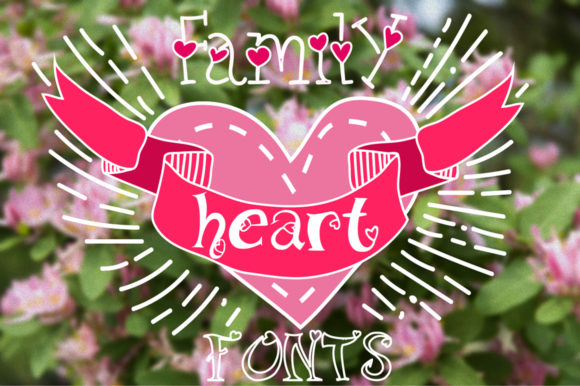 Family Heart Font for Bold Display Typography