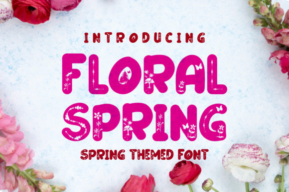 Floral Spring Font Review for Kids-Friendly Branding Projects