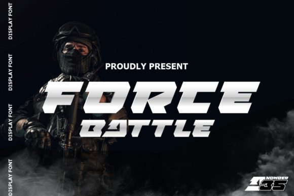 Force Battle Font for Strong Branding and Display Design