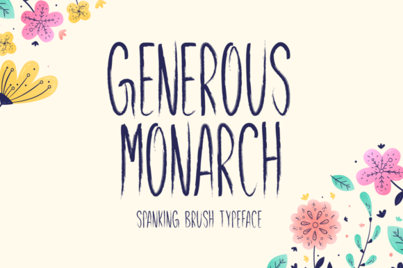 Generous Monarch Font for Editorial Design and Creative Typography