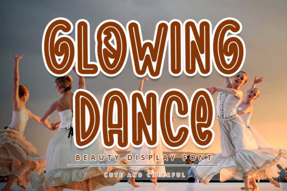 Glowing Dance Font for Modern Web Design and Creative Branding