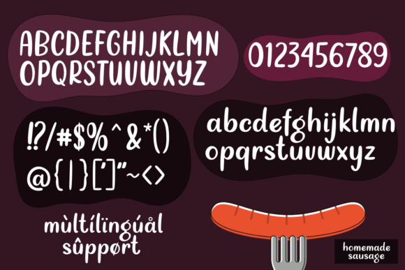 Homemade Sausage Font for Small Business Branding