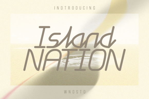 Island Nation: A Modern Vintage Display Font for Creative Designers