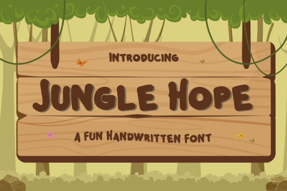 Jungle Hope Font: A Display Typeface That Captures Whimsy in Campaigns