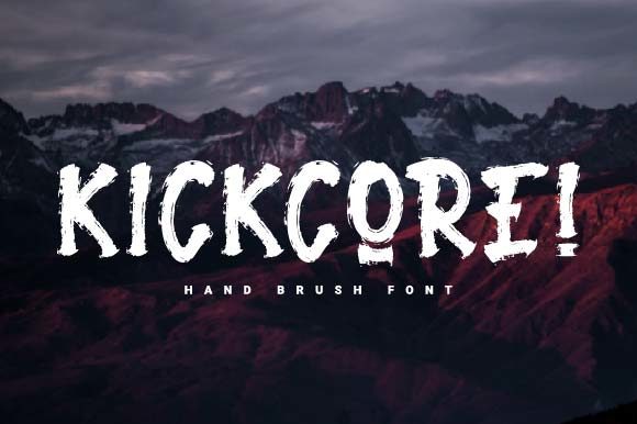 Kickcore Font: A Spooky Display Typeface for Memorable Branding