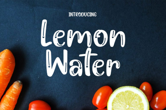 Lemon Water Font in Brand Design Projects
