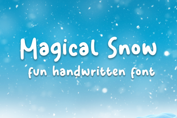 Magical Snow Font for Creative Campaigns