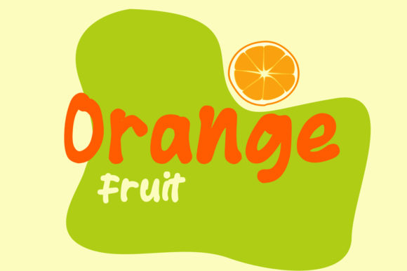 Orange Fruit Font for Playful and Authentic Brand Design