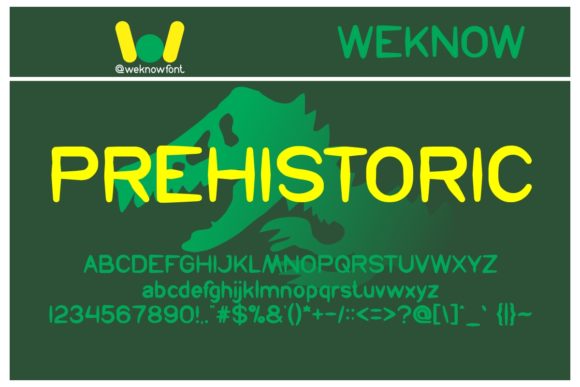 Prehistoric Font for Powerful Digital Branding