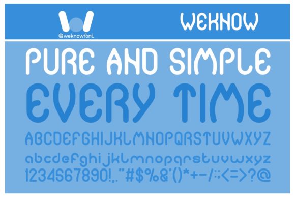 Pure and Simple Every Time Font for Creative Makers