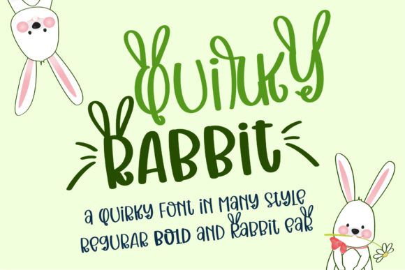 Quirky Rabbit Font for Creative Web Projects