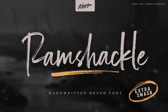Ramshackle Font for Creative Makers and Shop Owners