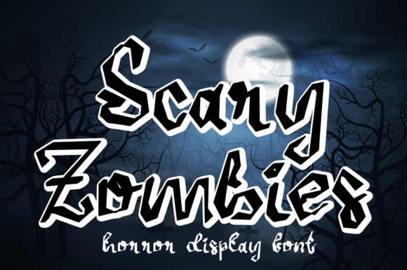 Scary Zombies Font for Web Design