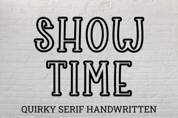 Show Time Font for Bold Editorial Design