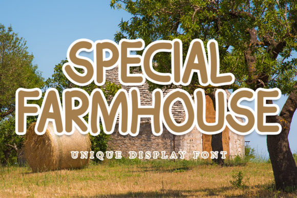 Special Farmhouse Typeface for Editorial Design Projects