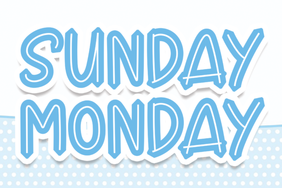Sunday Monday Font Adds Trendy Flair to Display Designs